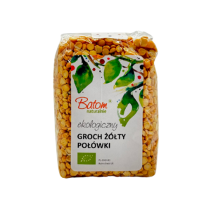 Ekologiczny Groch Żółty Połówki 500g Batom Bio