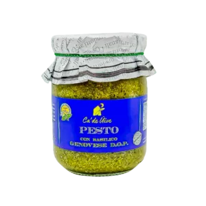 Ca De Uive Pesto Con Basilico Genovese Dop Psto Bazyliowe Z Czosnkiem (Niebieskie) 500g
