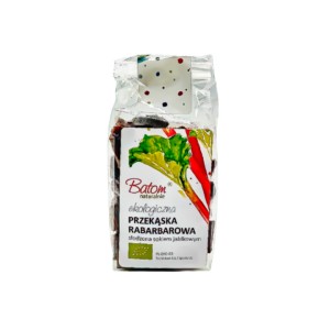 Ekologiczny Rabarbar Słodzony Sokiem Jabłkowym 100g Batom Bio 