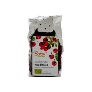 Ekologiczna Żurawina Słodzona Cukrem Trzcinowym 125g Batom Bio